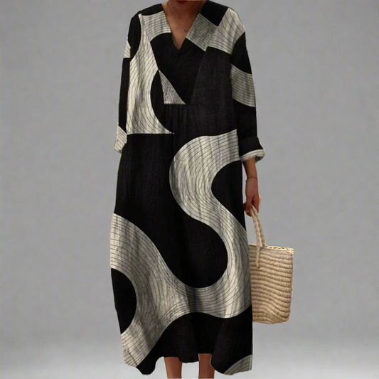 JO | Abstract flowing maxi dress