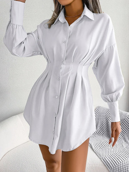 JO | Stylish long-sleeved shirt dress