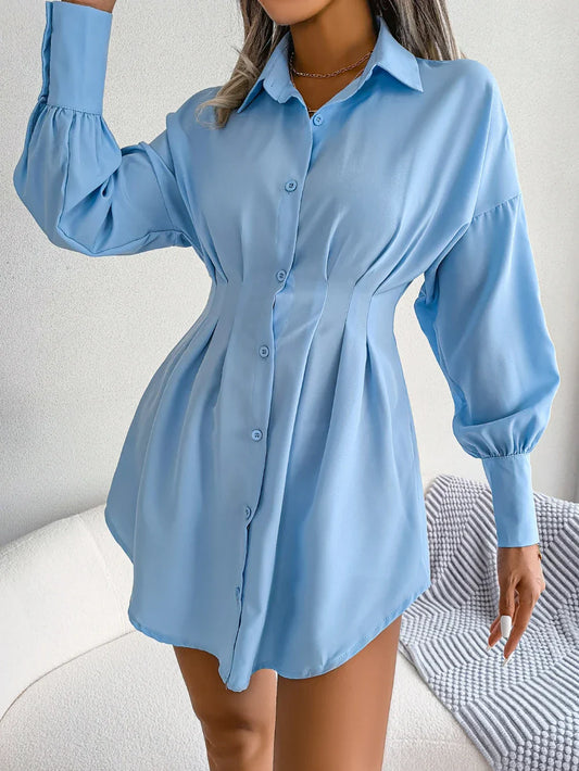 JO | Stylish long-sleeved shirt dress