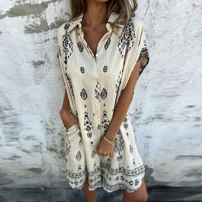 JO | Midi dress with buttoned pockets