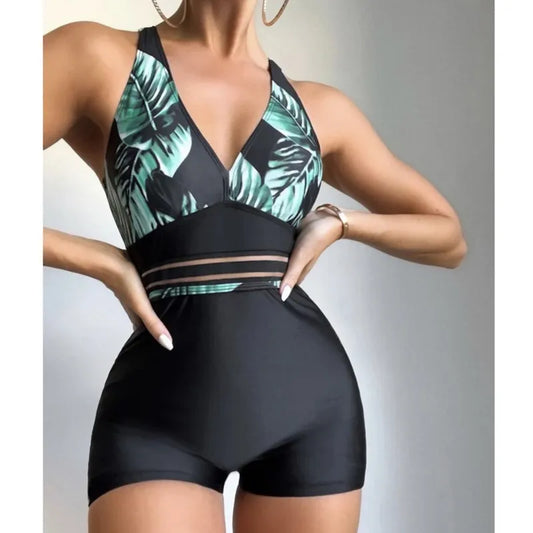 JO | Push Up Swimsuit Summer Sexy One Piece Print