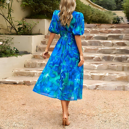 JO | Midi dress with V-neck