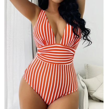 JO | Summer Sexy striped one-piece