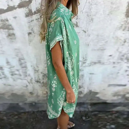 JO | Midi dress with buttoned pockets
