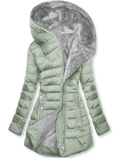 JO | Luxurious winter puffer coat with faux fur lining