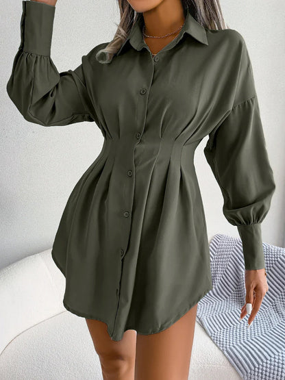 JO | Stylish long-sleeved shirt dress