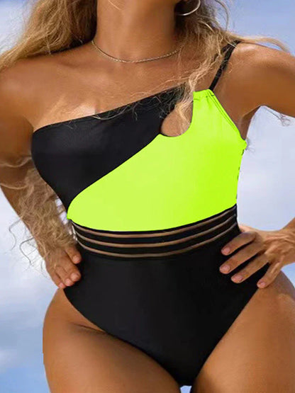 JO | Bikini swimsuit for women fabric panel patchwork body