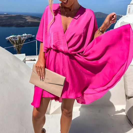 JO | Chic summer mini dress with high waist