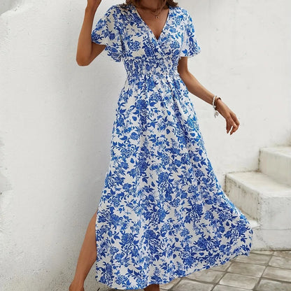 JO | Women Boho Print Mini Dress Summer Elegant Sleeveless Sundress