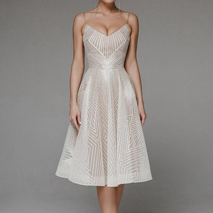 JO | Elegant printed midi dress