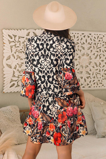 JO | Elegance with a black women's mini dress in a vintage look