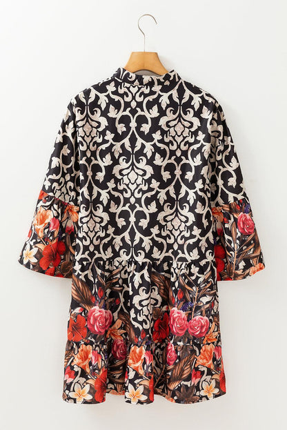JO | Elegance with a black women's mini dress in a vintage look