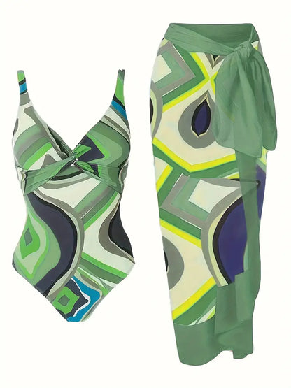 JO | Sexy swimwear with tropical pattern