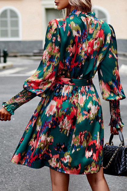 JO | elegant green mini dress for women
