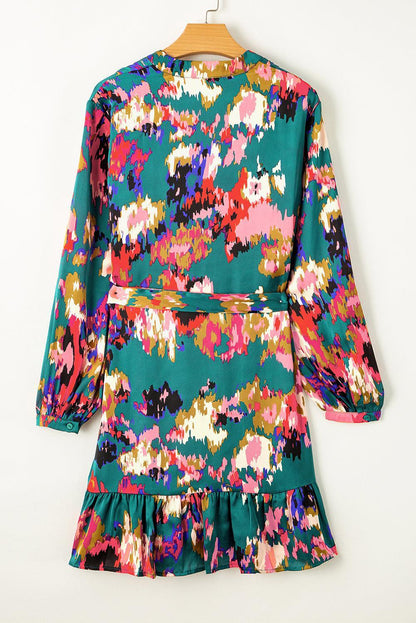 JO | elegant green mini dress for women