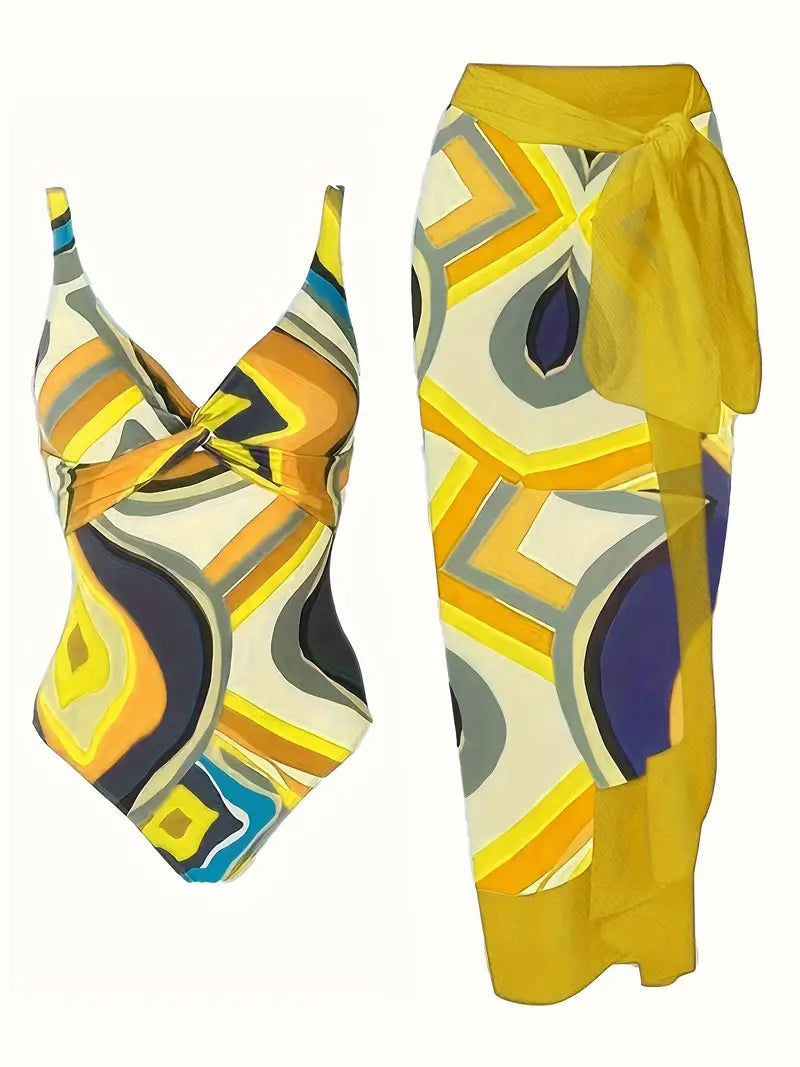 JO | Sexy swimwear with tropical pattern