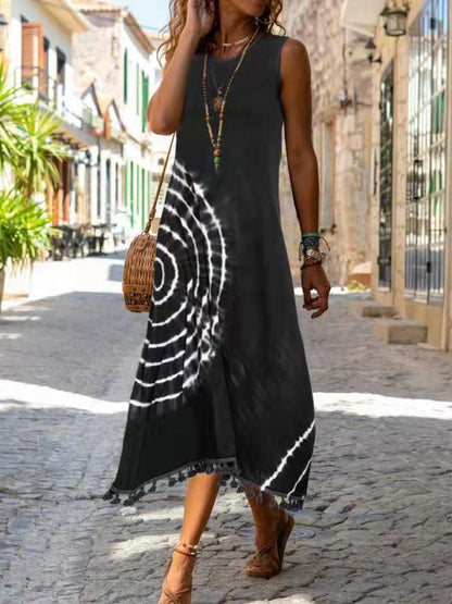JO | Casual and stylish sleeveless midi dress for summer