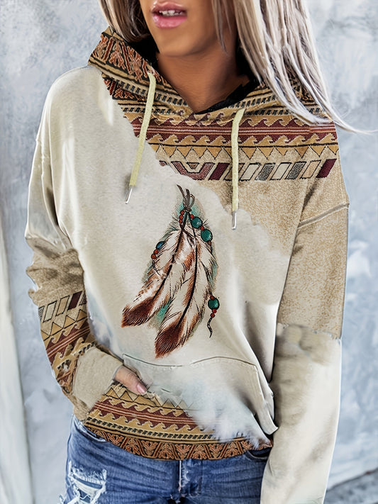JO | Hoodie with Aztec pattern
