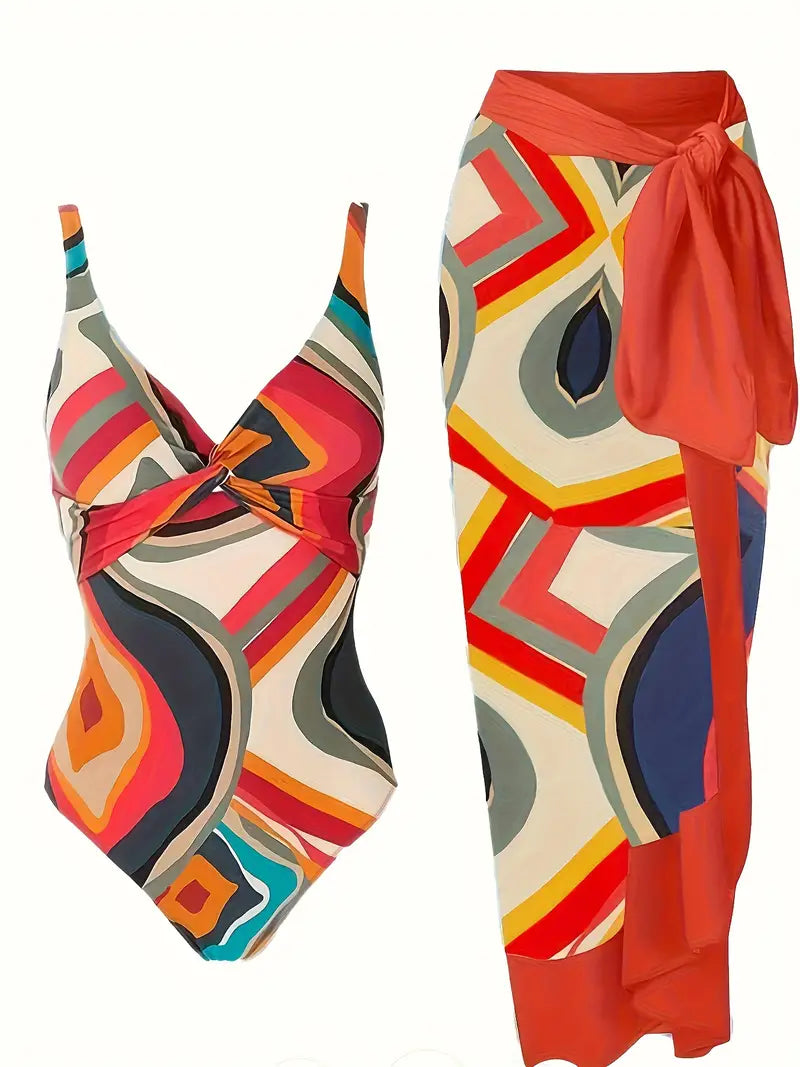 JO | Sexy swimwear with tropical pattern