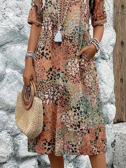 JO | Elegance and modern midi dress