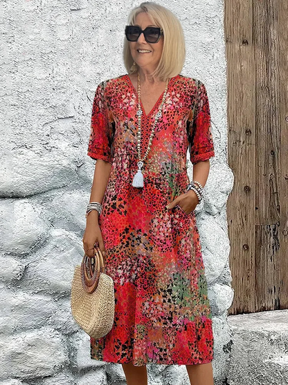 JO | Elegance and modern midi dress