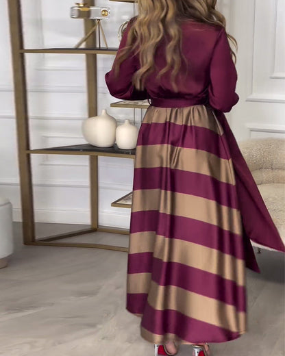 JO | Elegant striped maxi dress