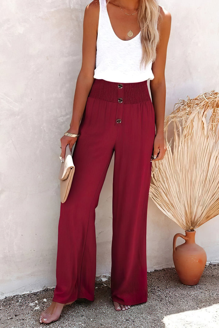 JO | High-waisted linen trousers