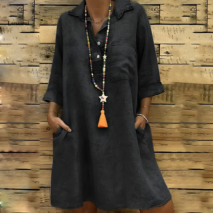 JO | relaxed women's shirt dress with pockets