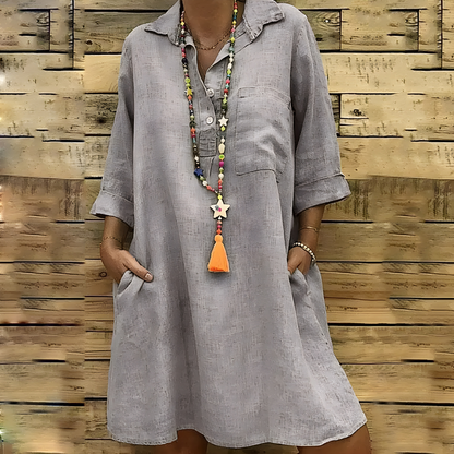 JO | relaxed women's shirt dress with pockets