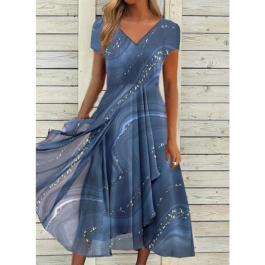 JO | Midi dress with V-neck