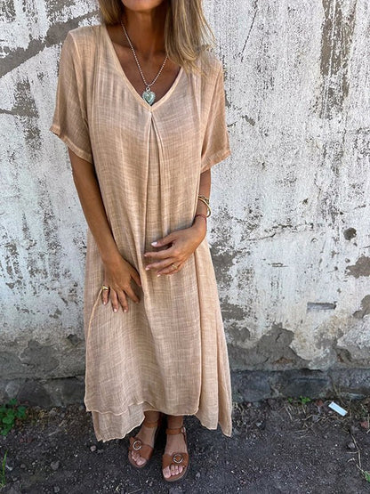 JO | Effortless maxi dress with V-neckline
