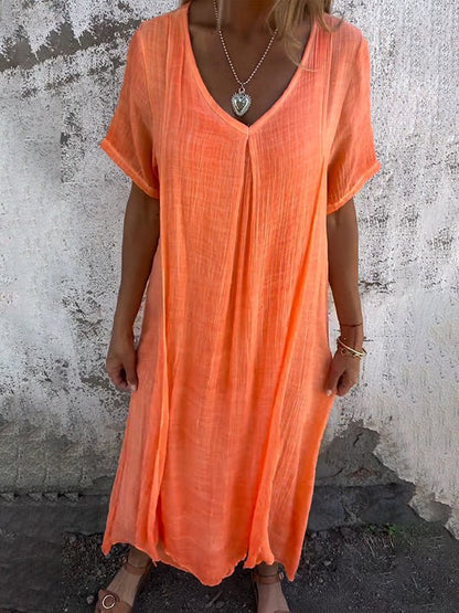 JO | Effortless maxi dress with V-neckline