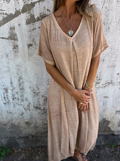JO | Effortless maxi dress with V-neckline