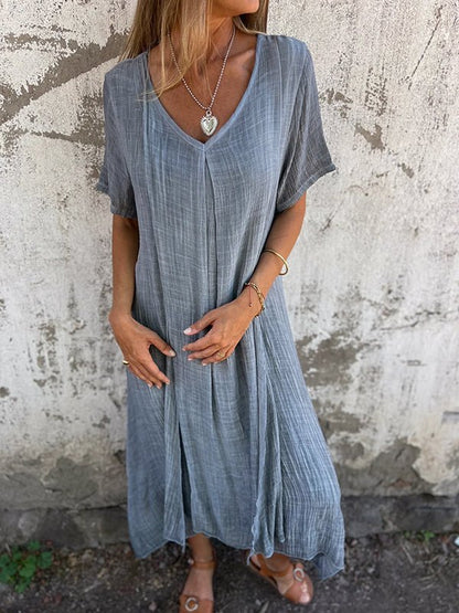 JO | Effortless maxi dress with V-neckline