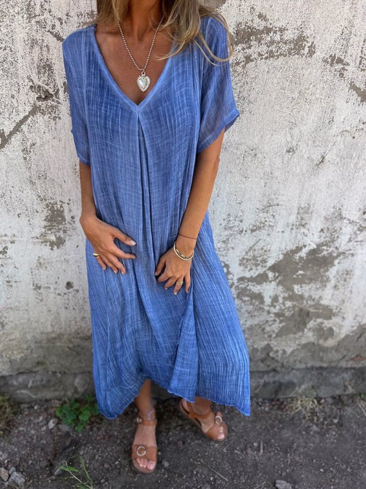 JO | Effortless maxi dress with V-neckline