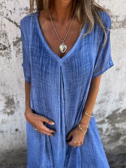 JO | Effortless maxi dress with V-neckline