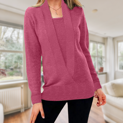 JO | Plain long-sleeved sweater