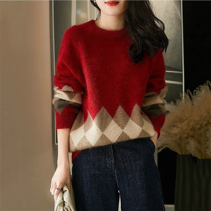 JO | Stylish geometric patterned sweater