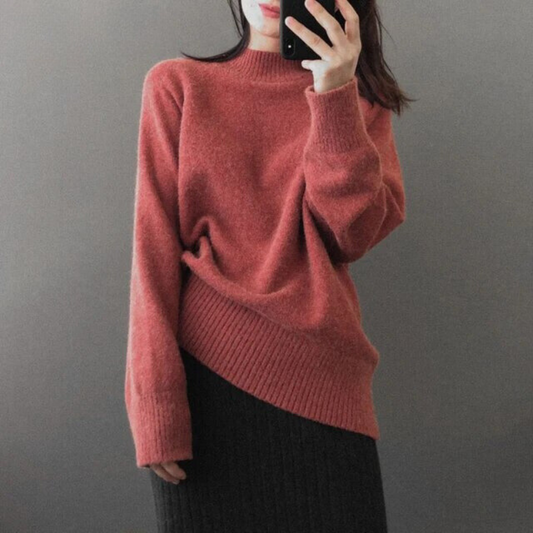 JO | Fashionable women's sweater with high neckline
