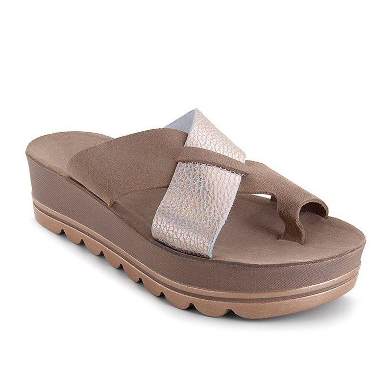 JO | Stylish platform sandals with crossed straps