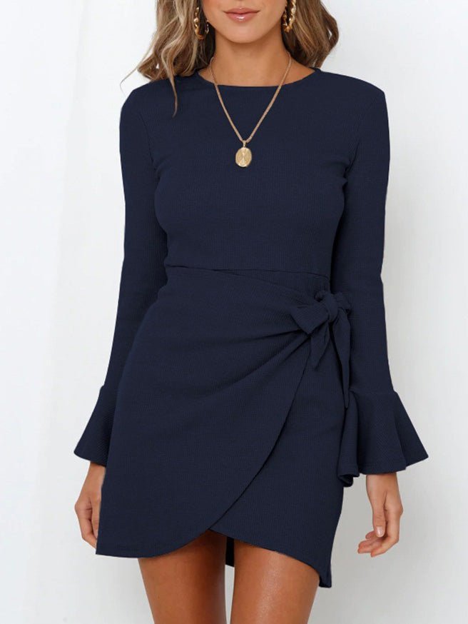 JO | Long-sleeved mini dress with ruffles