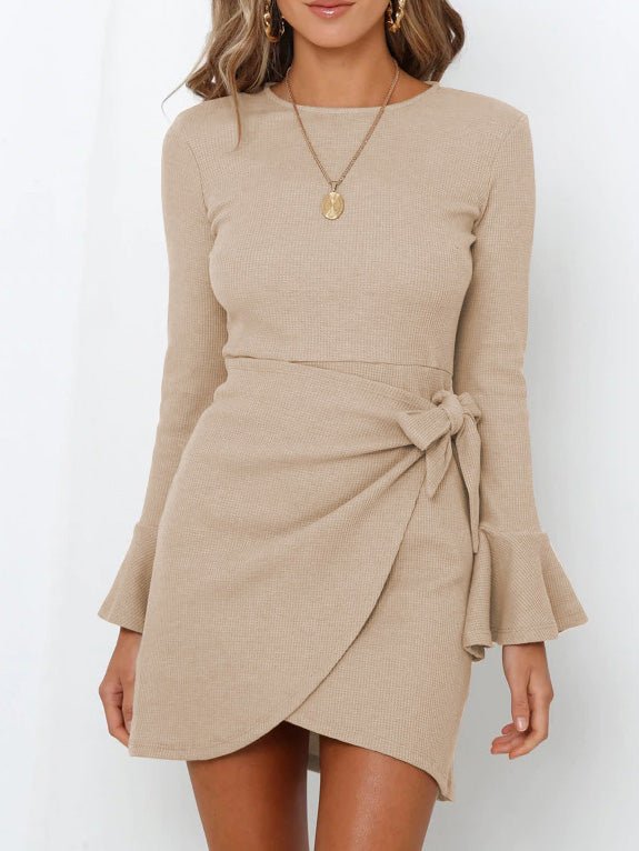 JO | Long-sleeved mini dress with ruffles